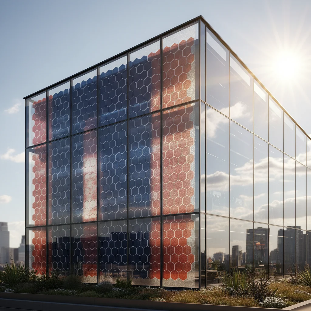 Advanced solar panel technology integrated into modern architecture