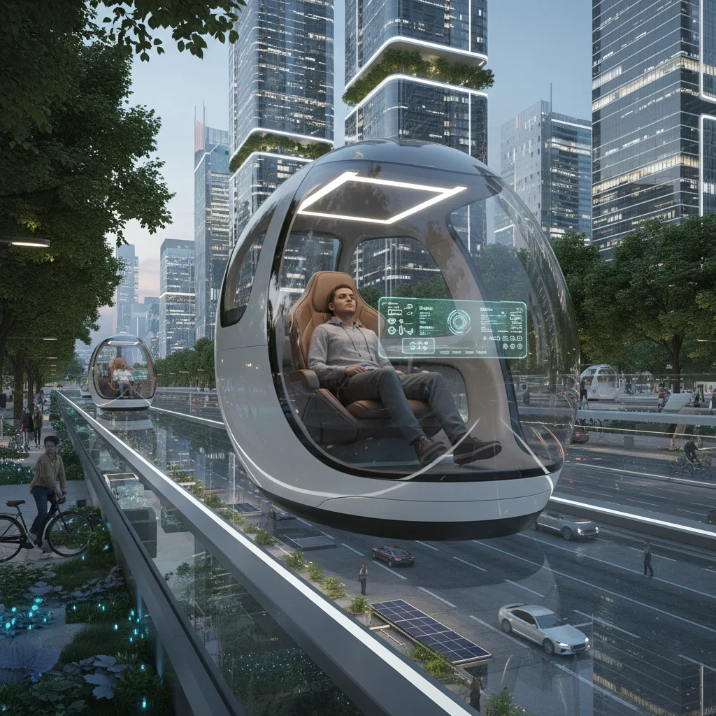 Autonomous personal pod in smart city lane