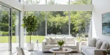 Brighten Your Home: 4 Simple Natural Light Upgrades for 2026 Bright modern living room with large windows and natural light