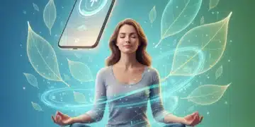 Digital Well-being: 5 Apps to Disconnect & Recharge Under $5 Monthly in 2026 Woman meditating with digital well-being apps on smartphone
