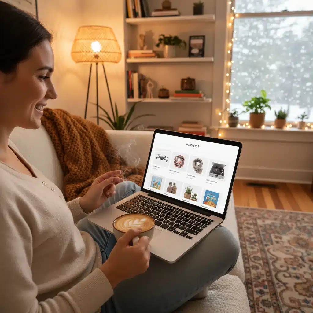 Enjoyable online holiday shopping experience at home