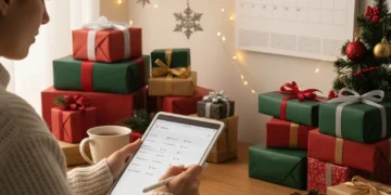 Holiday Shopping 2026: Avoid the Rush with These 4 Time-Sensitive Strategies, Saving You 10 Hours Organized holiday shopper using a tablet for early planning in 2026
