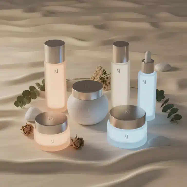 Collection of unique, under-the-radar beauty products with elegant packaging