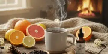 Herbal tea, citrus, and supplements for winter immune health