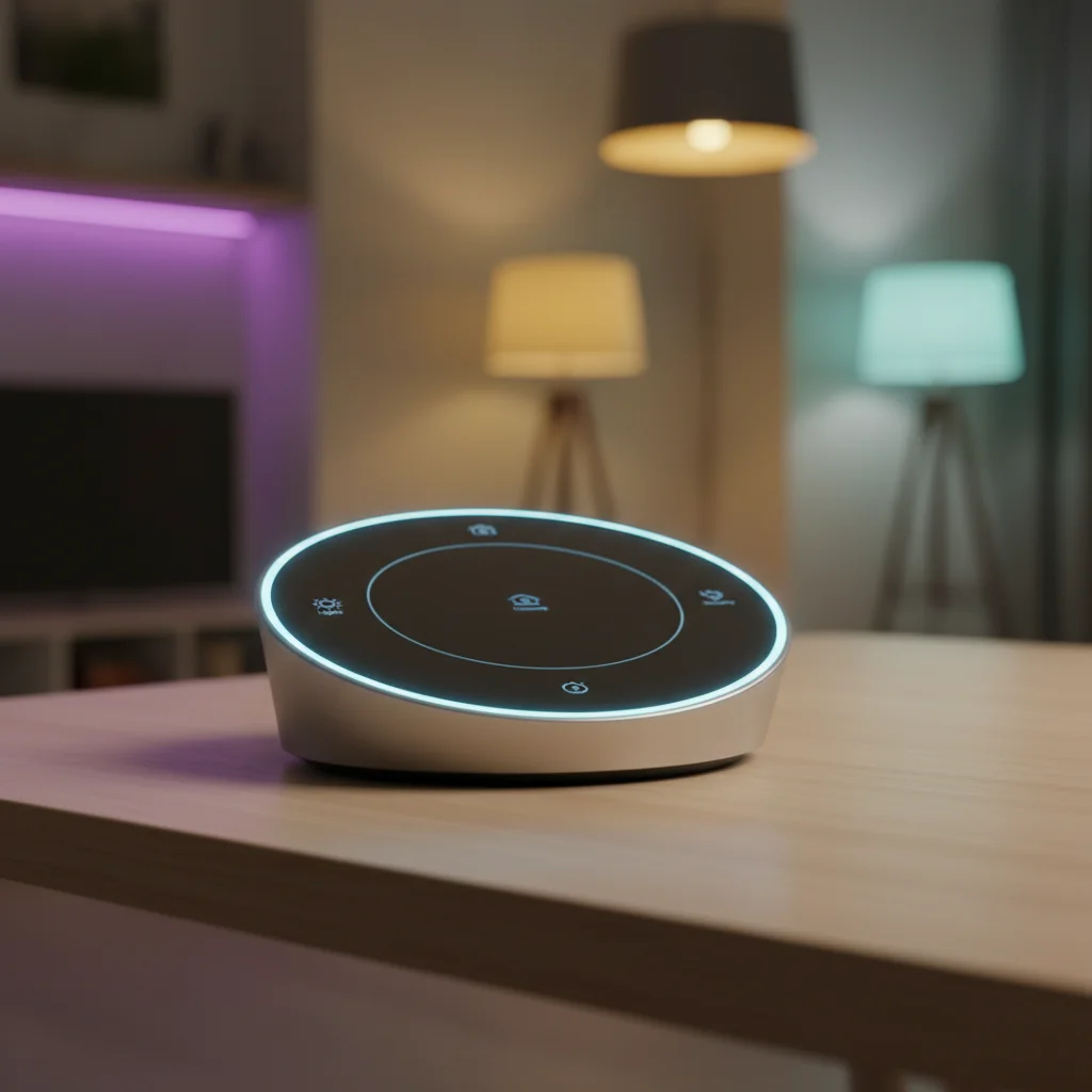 Central smart home hub device managing integrated smart devices